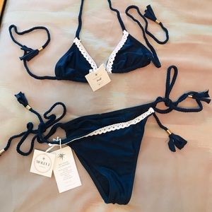 Molly J Bikini Top and Bottoms Lulu -Navy